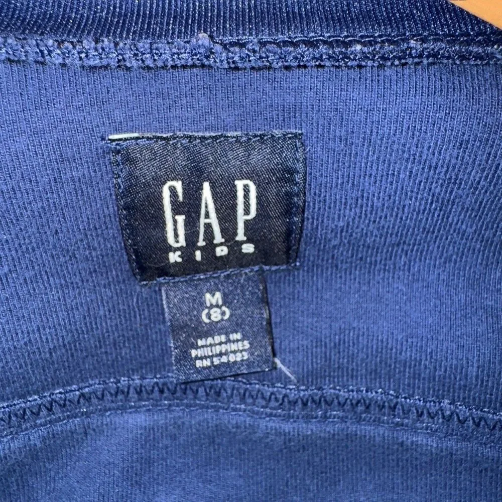Gap Rainbow Tracksuit Set Girls 8 Navy Blue Winter Warm Cozy Jacket Pants Outfit
